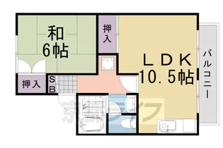 セジュールエル【B-101号室】の間取り