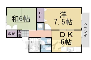 セジュール河部【2階】の間取り