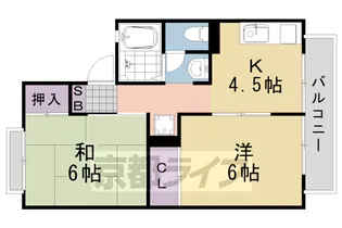 セジュール辻井【105号室】の間取り