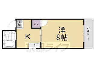 ルネJ&Os【3-D号室】の間取り