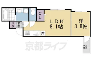 F asecia prose【302号室】の間取り