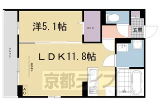 京都府城陽市枇杷庄【アパート】の間取り