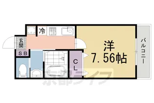 1Kの間取り画像