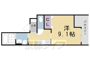 ユアメゾン加賀屋町A【201号室】の間取り