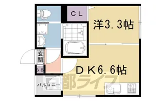 GOLD太秦【302号室】の間取り