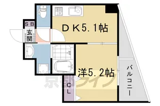 ARCA西京極【6階】の間取り