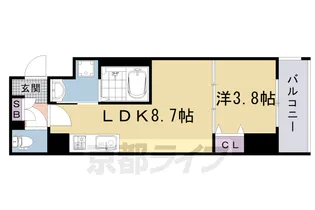 ARCA西京極【2階】の間取り