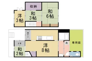 京都府京都市北区紫野郷ノ上町【テラスハウス】の間取り