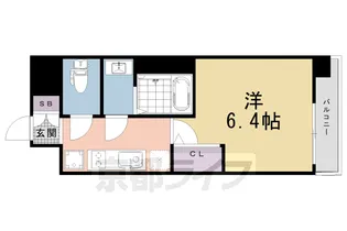 エステムコート京都祥邸【5階】の間取り