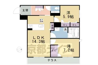 グランメゾン藤森【103号室】の間取り