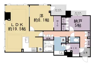 ジオ京都御池通【203号室】の間取り