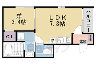ネクストホームレジデンス伏見【201号室】の間取り