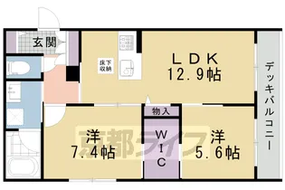 シャーメゾン箱ノ井【103号室】の間取り