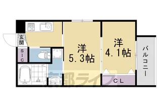 MJC京都丹波口【3階】の間取り