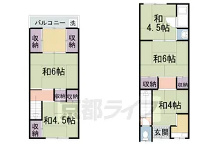 京都府京都市伏見区景勝町【一戸建】の間取り