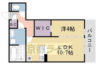 GRAMM佐野屋敷町【2階】の間取り