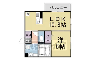 京都府京都市伏見区桃山町大島【アパート】の間取り