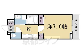 コンチェストⅢ祥豊【3階】の間取り