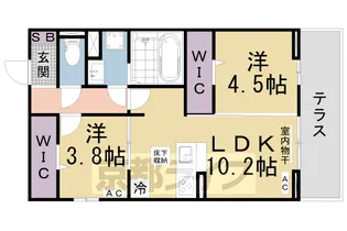 BRANSIA瀬田【1階】の間取り
