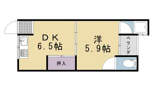 エイトハイム【203号室】の間取り