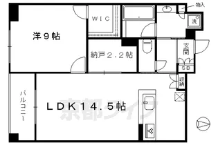 ジオ烏丸五条【5階】の間取り