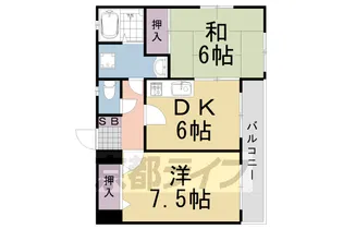 2DKの間取り画像