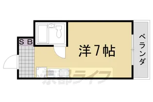 チコーベルメゾン桂【413号室】の間取り