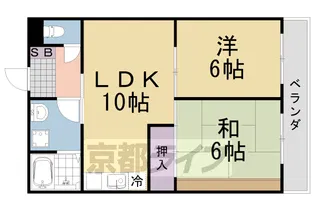 ドムール桂【202号室】の間取り