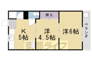 ニュー芝ノ下ハイツ【105号室】の間取り