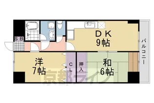 NEXTLIFE WEST【6階】の間取り