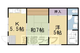 ハイツセブン【101号室】の間取り