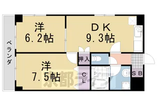 ハイツあだかみ【101号室】の間取り