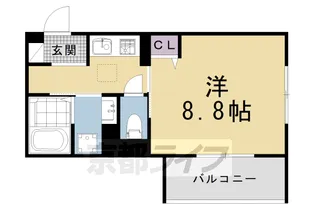 1Kの間取り画像