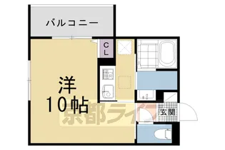 「フォーレスト修学院Ⅱ」【1階】の間取り