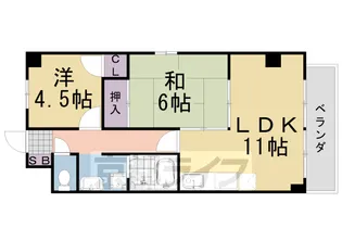 フォレ・クレール【3階】の間取り