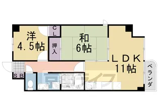 フォレ・クレール【507号室】の間取り