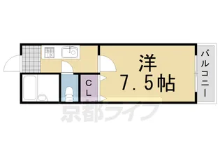 1Kの間取り画像
