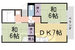 プレジールK【2階】の間取り