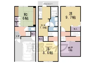 京都府京都市北区紫竹桃ノ本町【一戸建】の間取り