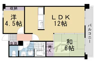 メイゾン桂東【502号室】の間取り