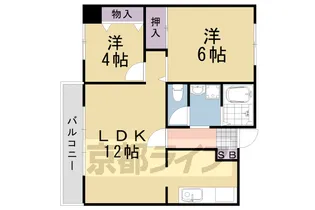 メイゾン桂東【2階】の間取り
