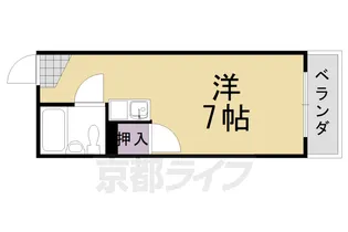 ユニメント桂翠【2階】の間取り