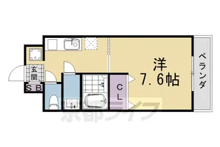 グランレブリー桂有栖川Ⅰ【302号室】の間取り