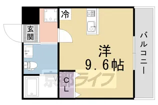京都府京都市北区紫竹下芝本町【マンション】の間取り