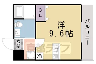 京都府京都市北区紫竹下芝本町【マンション】の間取り