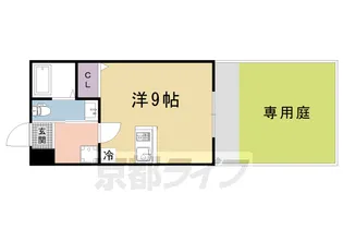 京都府京都市北区紫竹下芝本町【マンション】の間取り