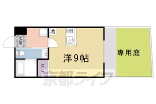 京都府京都市北区紫竹下芝本町【マンション】の間取り