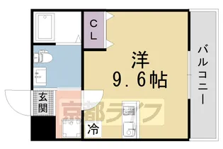 京都府京都市北区紫竹下芝本町【マンション】の間取り