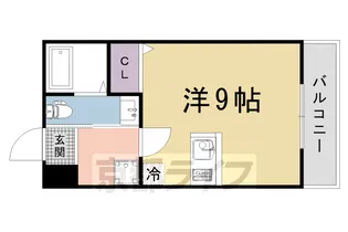 京都府京都市北区紫竹下芝本町【マンション】の間取り