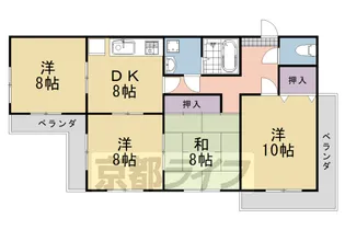 レイジェンス大八木【501号室】の間取り